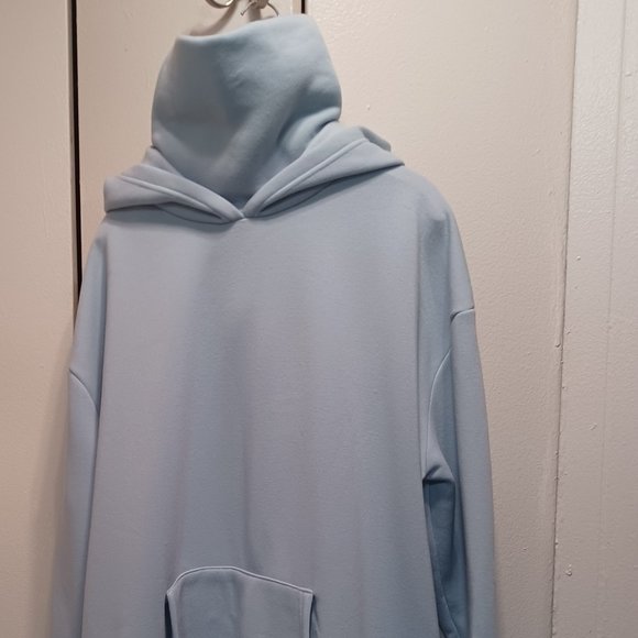 Forever 21 Baby Blue Hoodie Sweatshirt Size !X - Picture 2 of 5